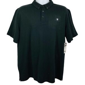 NWT Jack's Surfboards Athletic Men's Size XL Black Polo Golf Shirt UPF 50